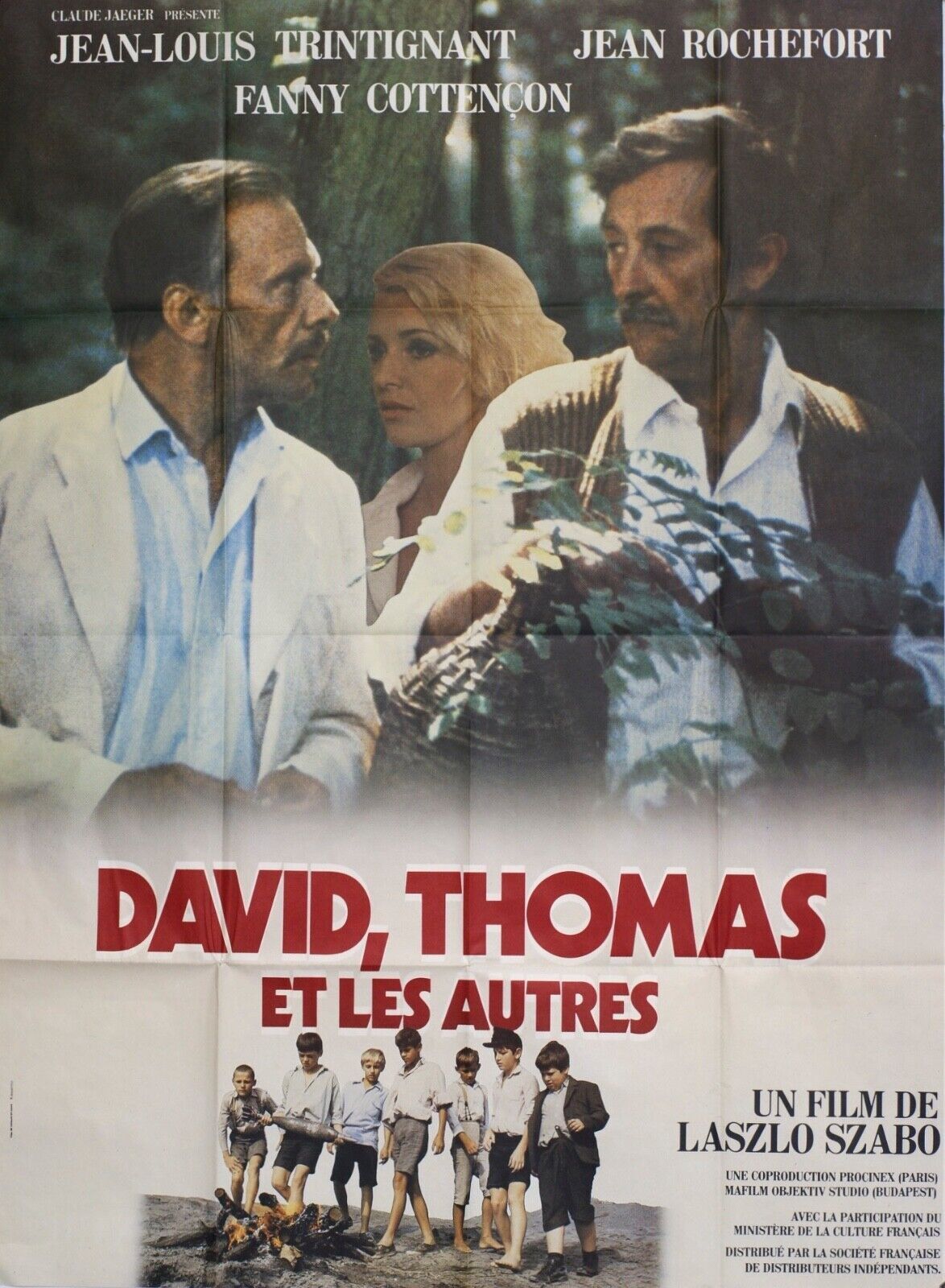 DAVID, THOMAS ET LES AUTRES MOVIE POSTER ORIGINAL 120x160 JEAN-LOUIS TRINTIGNANT