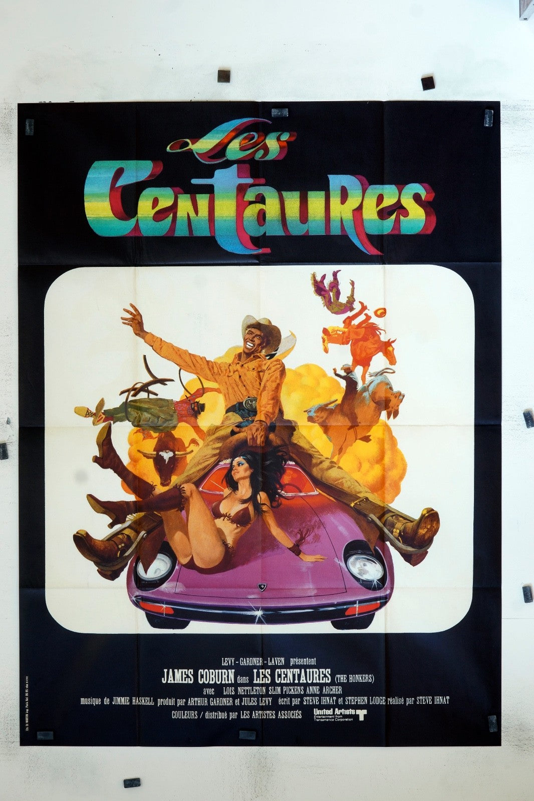 LES CENTAURES JAMES COBURN ORIGINAL MOVIE POSTER 120x160