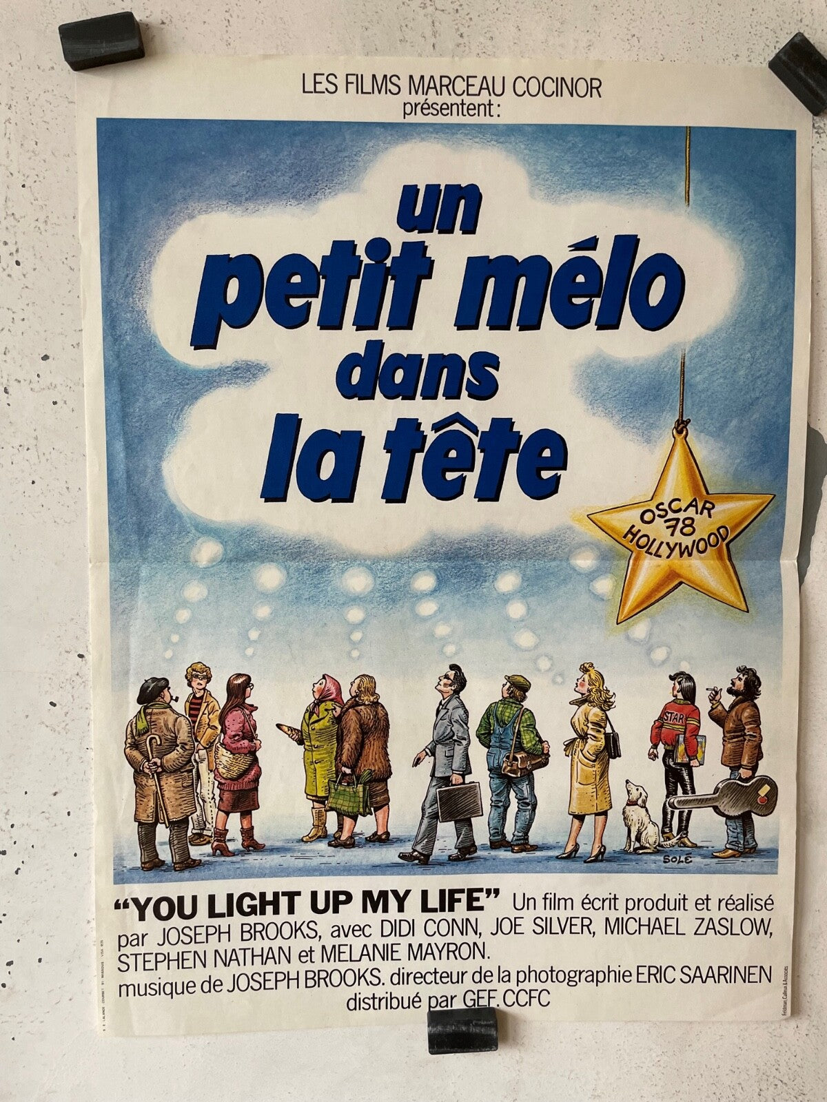 UN PETIT MÉLO DANS LA TÊTE ORIGINAL 40x60 DIDI CONN, JOE SILVER