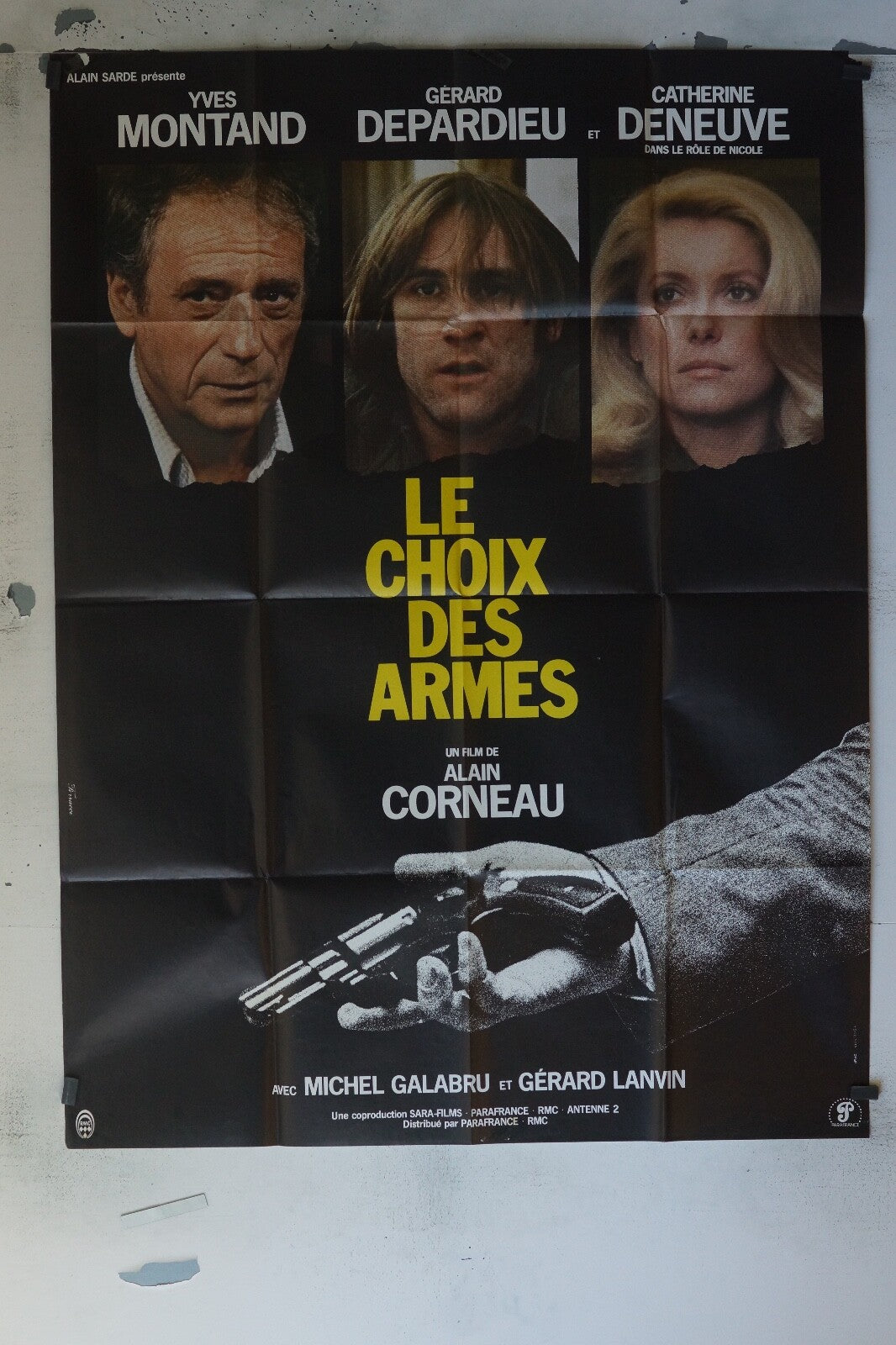 LE CHOIX DES ARMES MOVIE POSTER ORIGINAL 120x160 YVES MONTANT