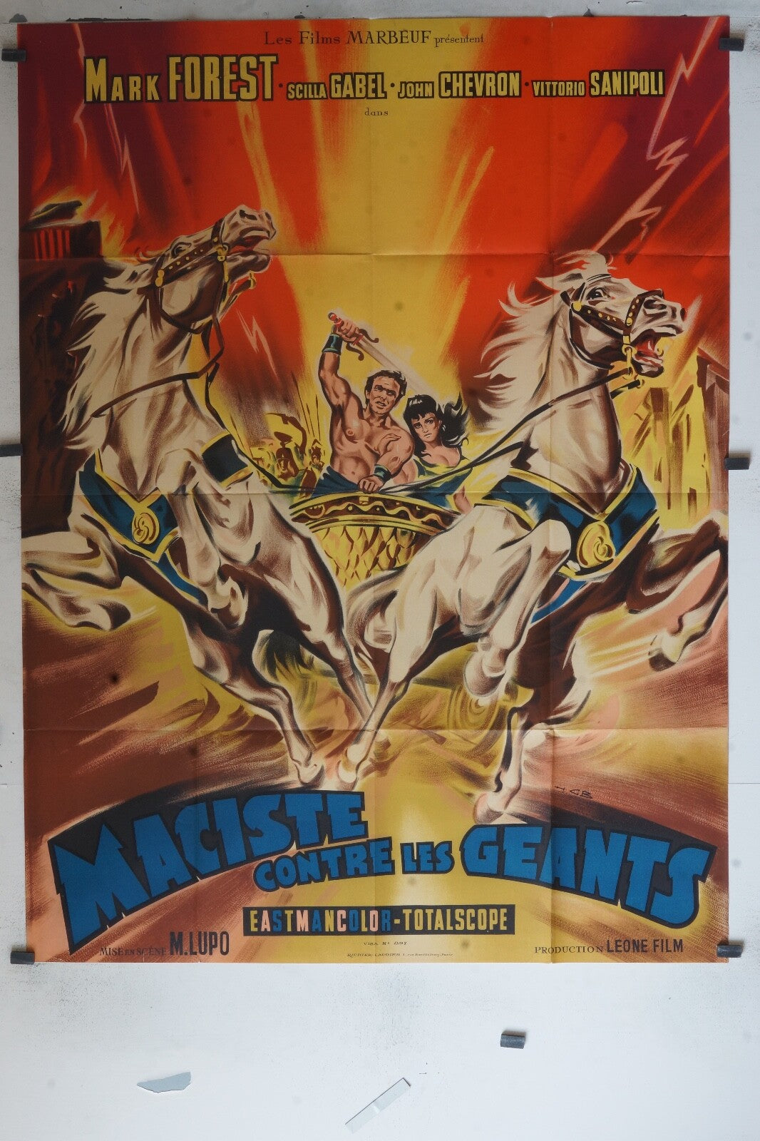 MACISTE CONTRE LES GEANTS ORIGINAL 120x160