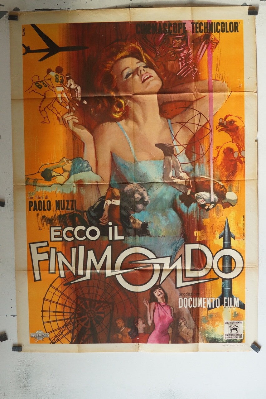 ECCO IL FINIMONDO POSTER ORIGINAL 120x160 PAOLO NUZZI