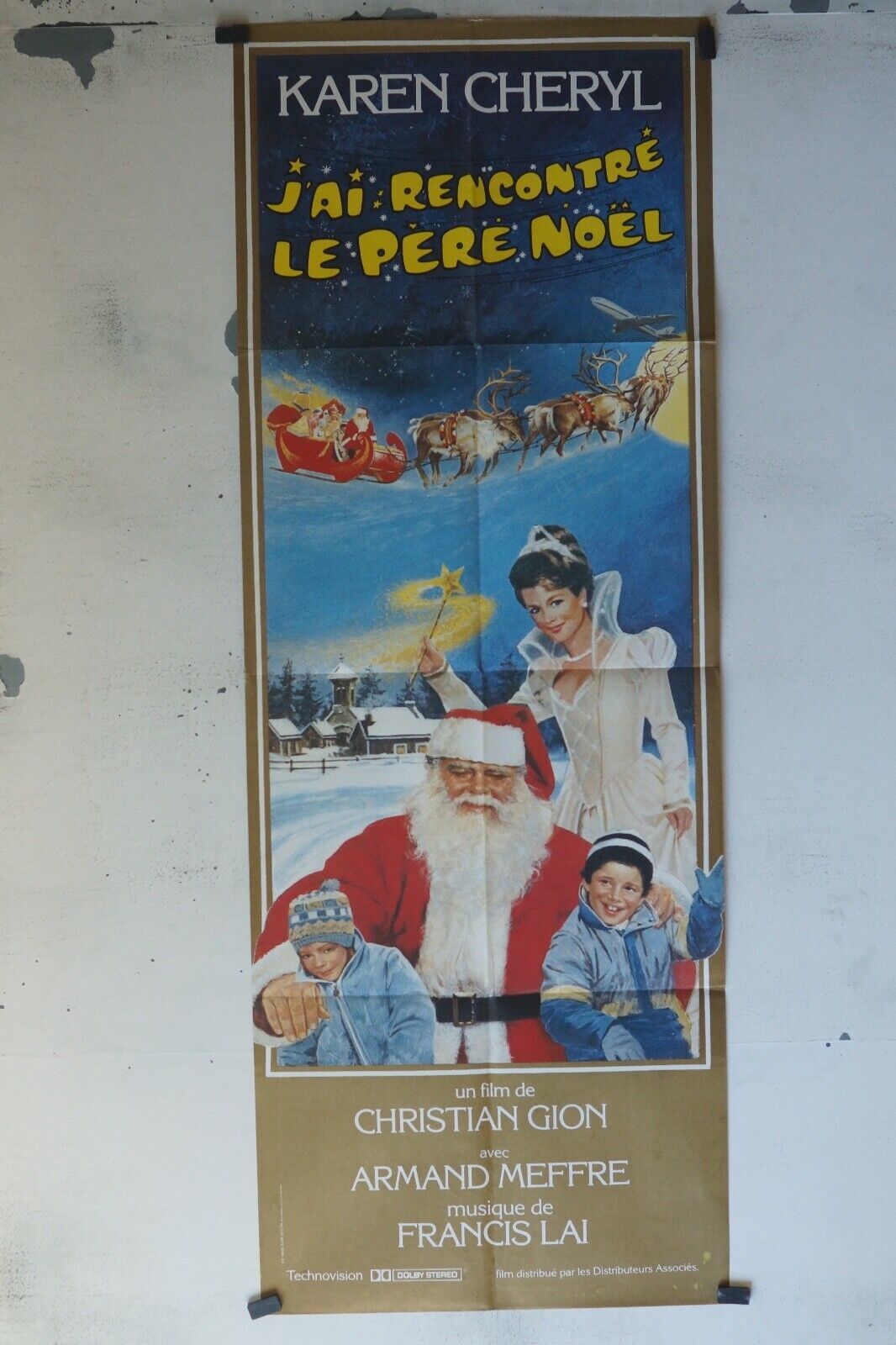 J’AI RENCONTRÉ LE PÈRE NOËL MOVIE POSTER ORIGINAL 60x160 ARMAND MEFFRE