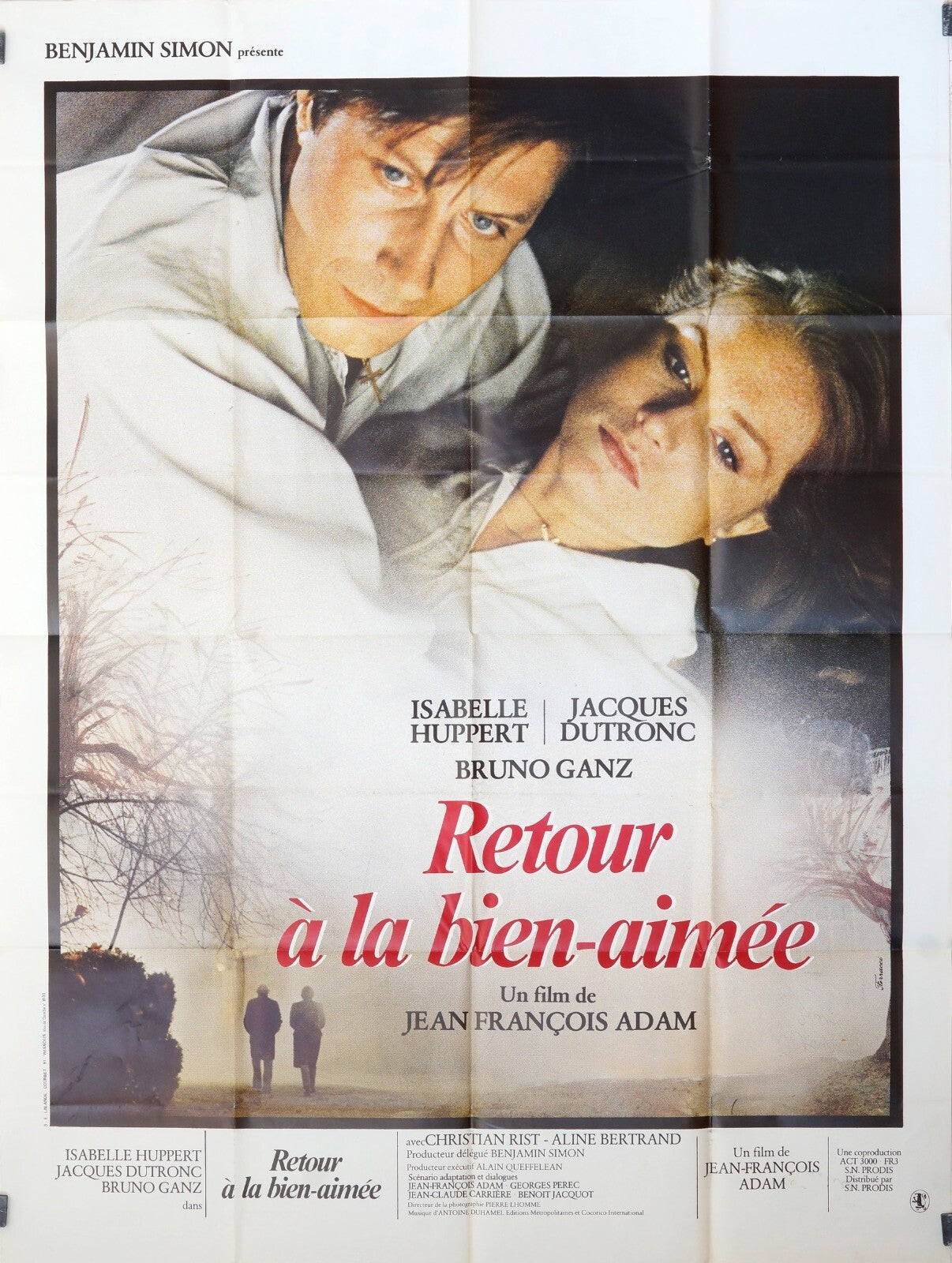 RETOUR À LA BIEN-AIMÉ ISABELLE HUPPERT, movie poster ORIGINAL 120x160