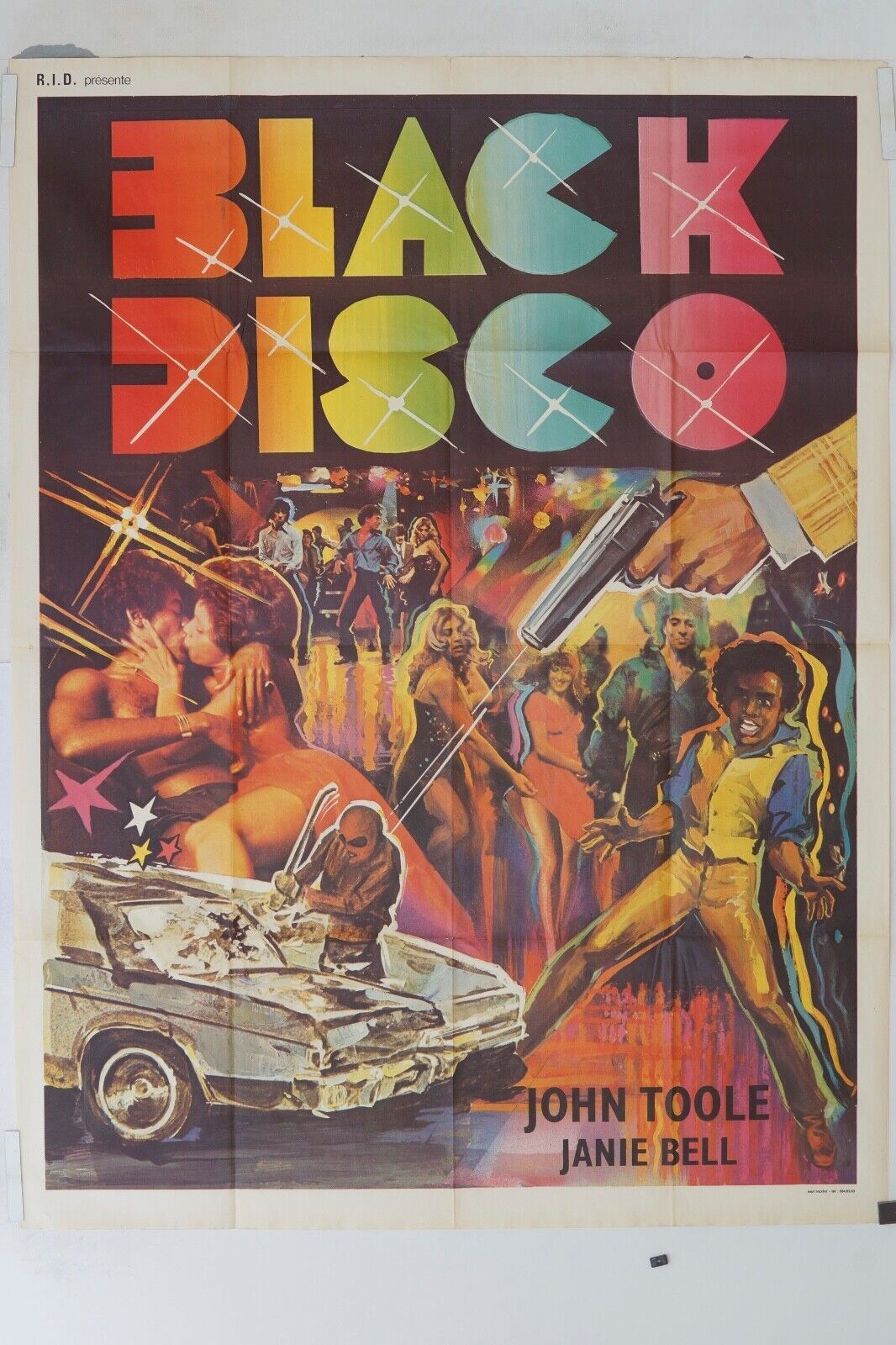 BLACK DISCO ORIGINAL MOVIE POSTER 120x160 JOHN TOOLE