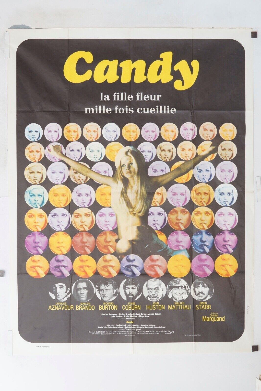CANDY ORIGINAL MOVIE POSTER 120x160 CHARLES AZNAVOUR