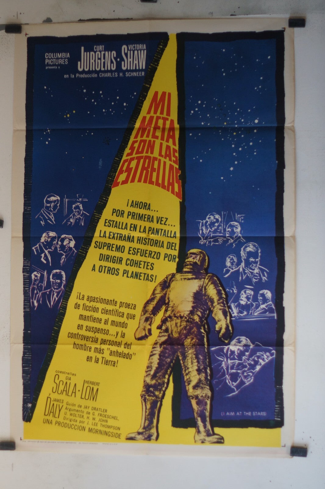 MI META SON LAS ESTRELLAS (70X100) ORIGINAL MOVIE POSTER CURT JURGENS