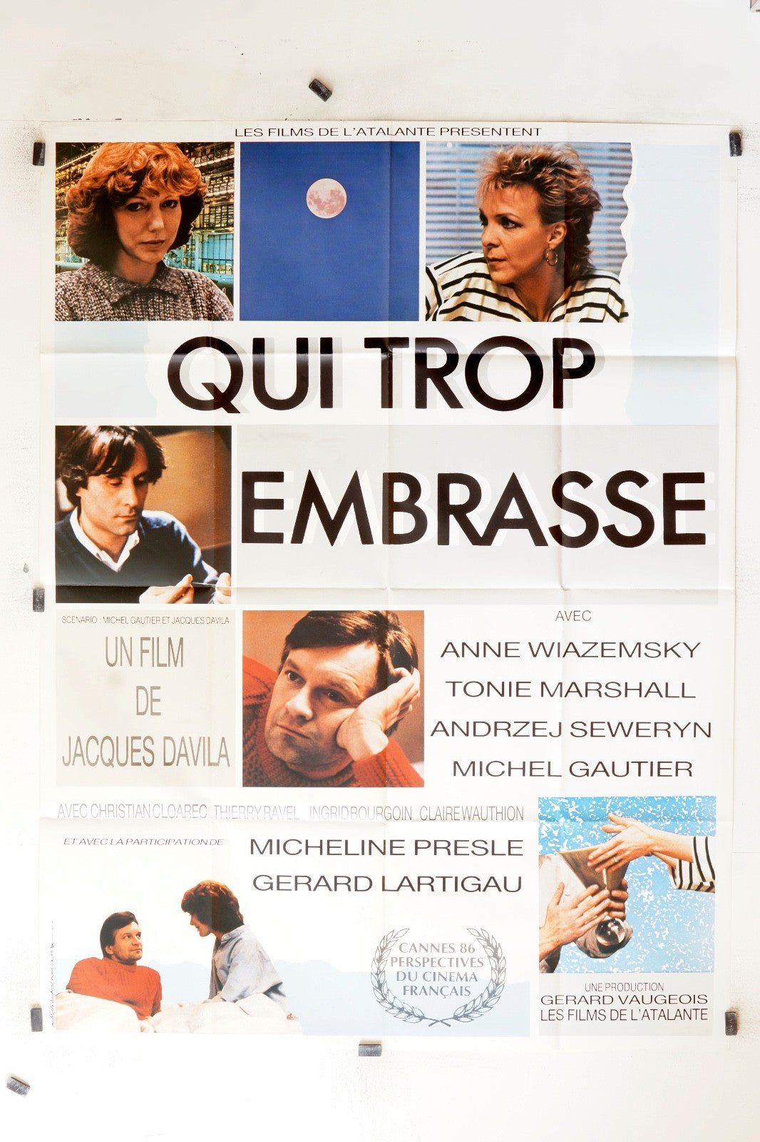 QUI TROP EMBRASSE ANNE WIAZEMSKY MOVIE POSTER 120x160
