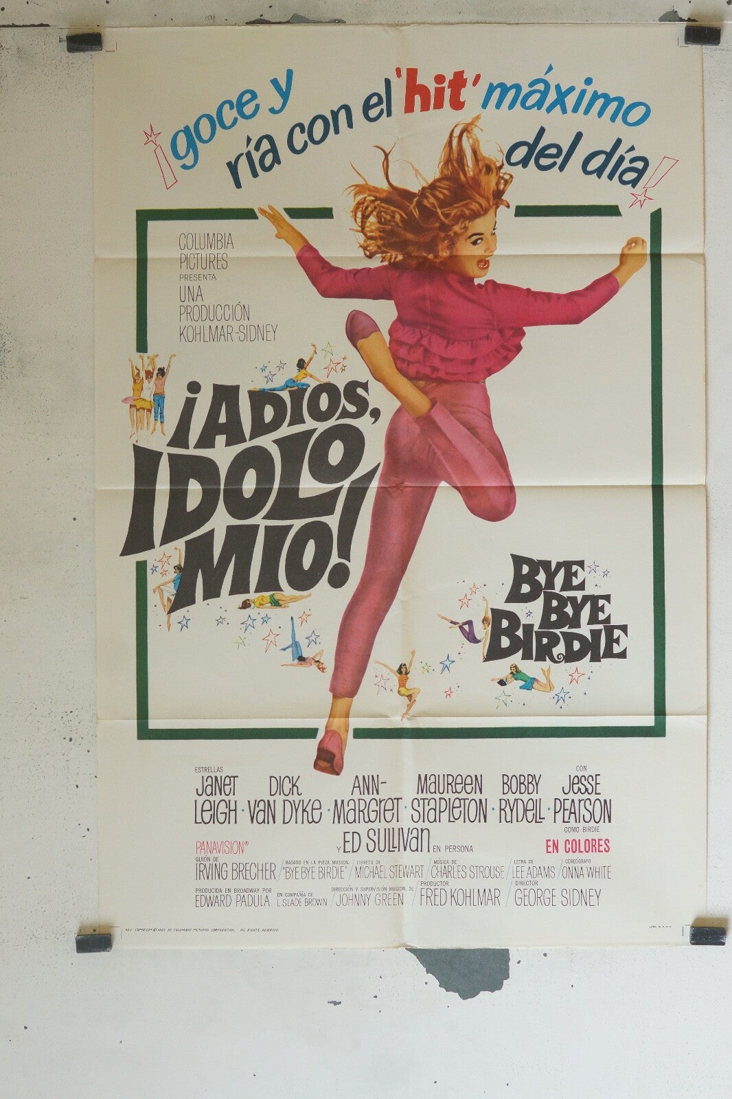 ADIO IDOLO MIO 70x100 ORIGINAL MOVIE POSTER JANET LEIGH – DICK VAN DYKE