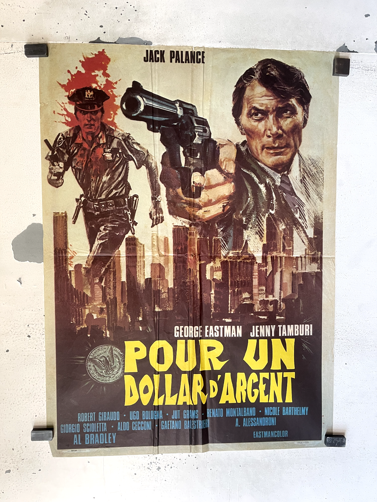POUR UN DOLLAR D’ARGENT ORIGINAL POSTER (60X80) ROBERT GIRAUDO, UGO BOLOGNA
