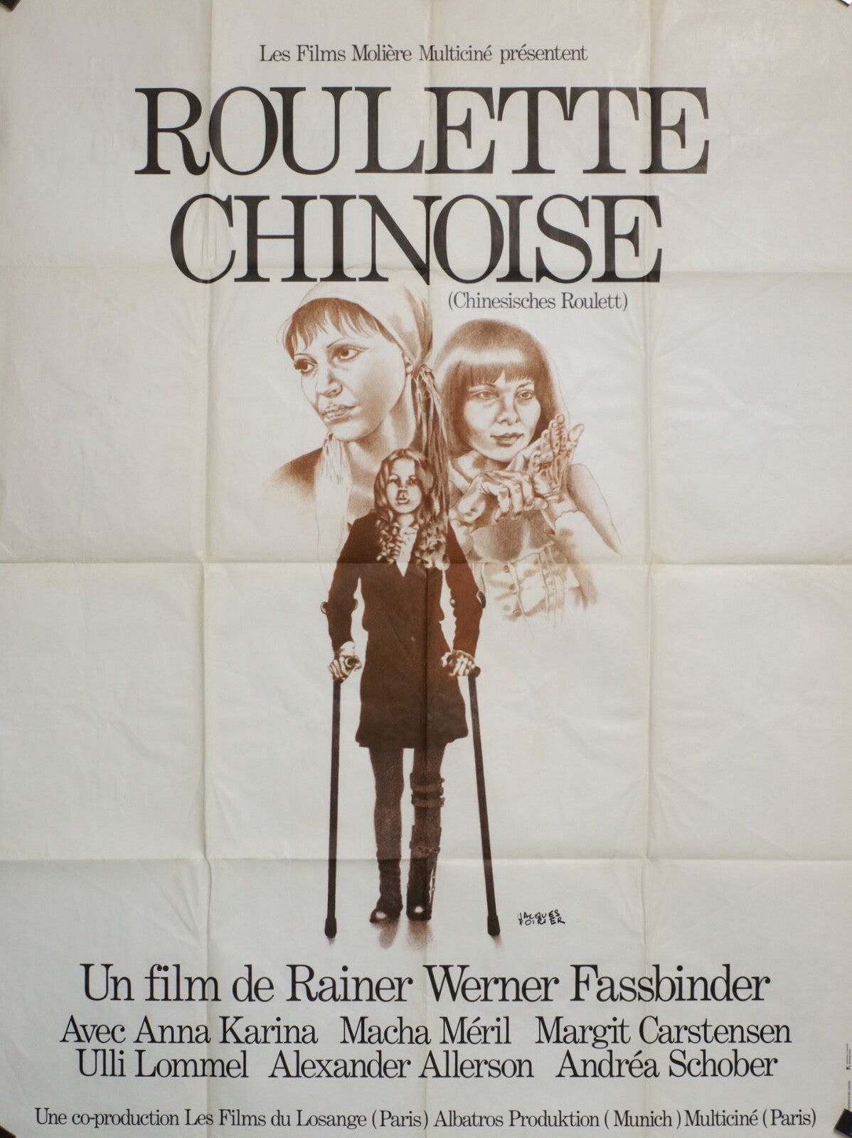ROULETTE CHINOISE ORIGINAL MOVIE POSTER 120x160 ANNA KARINA