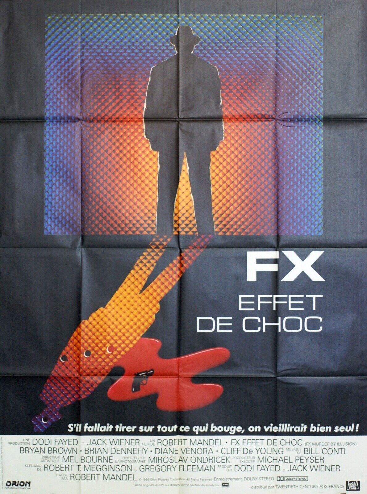 FX EFFET DE CHOC ORIGINAL MOVIE POSTER 120x160 BRIAN DENNEHY