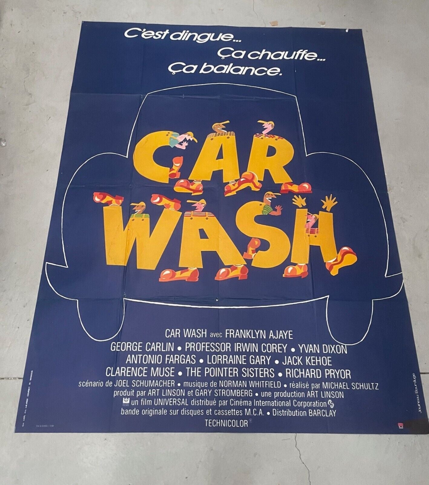 CAR WASH, FRANKLYN AJAYE, MOVIE POSTER ORIGINAL (120X160)