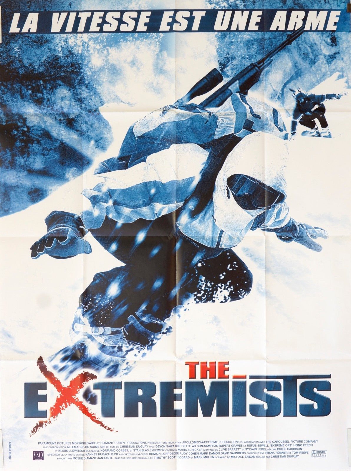 THE EXTREMISTS Extreme Ops RUFUS SEWELL movie poster ORIGINAL 120x16