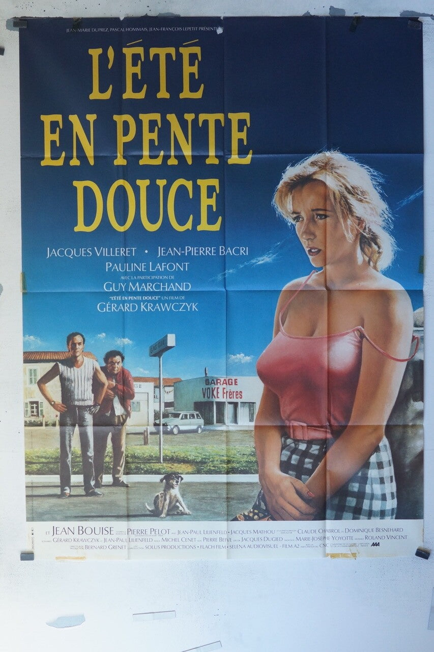 L’ÉTÉ EN PENTE DOUCE ORIGINAL 120x160 JACQUES VILLERET – JEAN-PIERRE BACRI