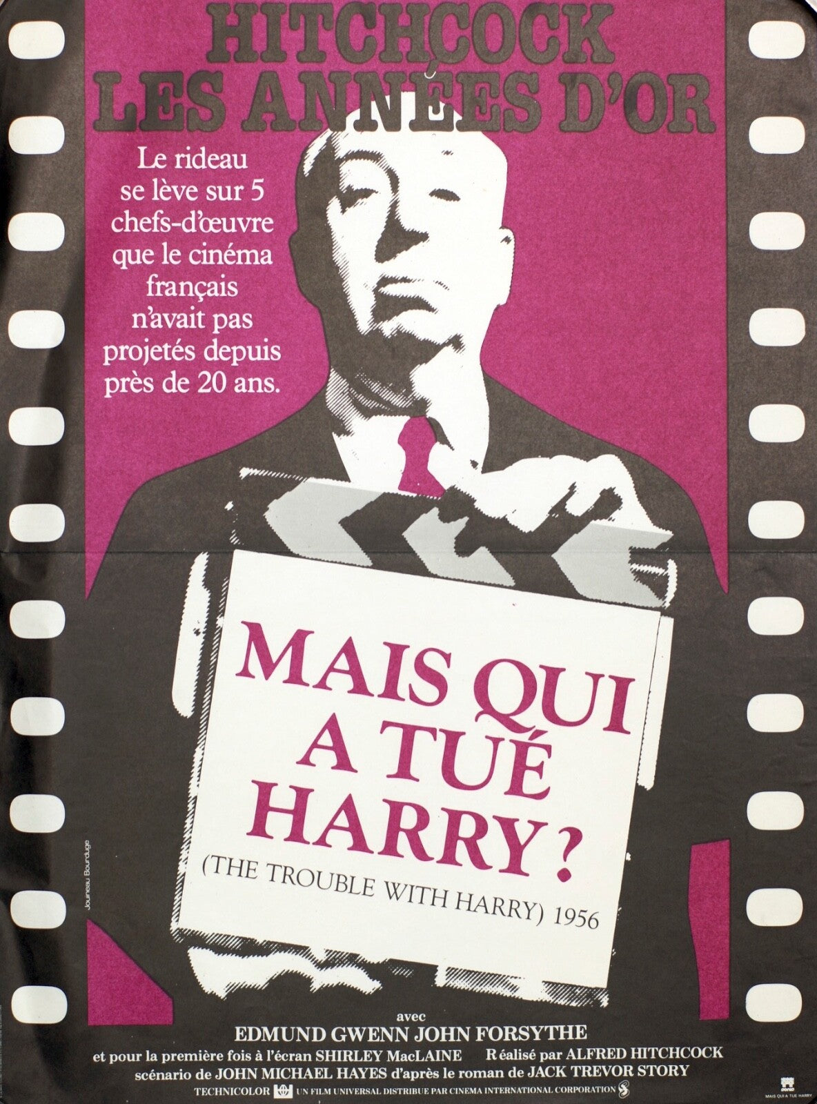 MAIS QUI A TUE HARRY ? (French Version) 40x60 ORIGINAL The trouble with Harry