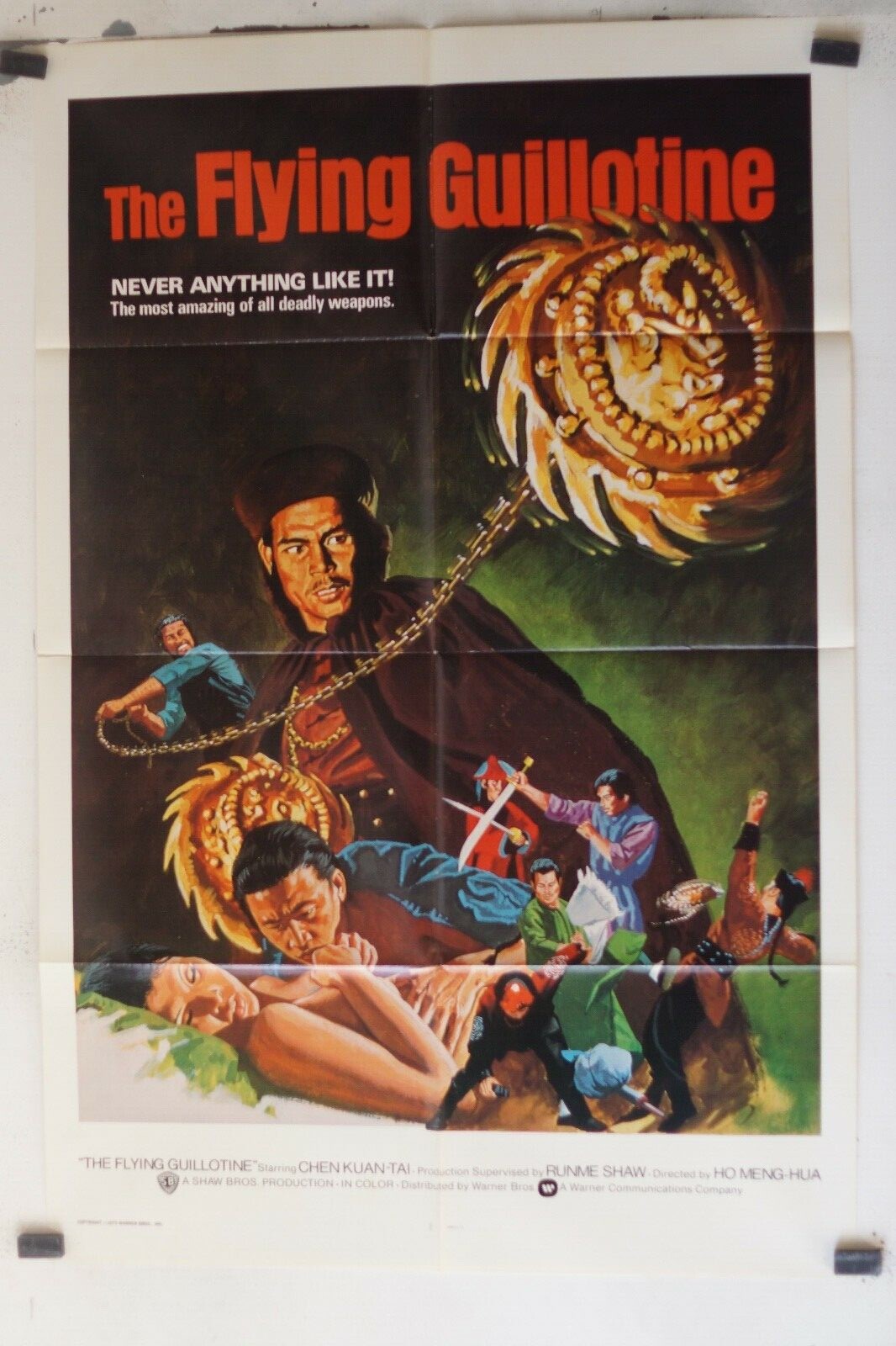 THE FLYING GUILLOTINE MOVIE POSTER ORIGINAL 69x103, Ho meng-hua, Kuan tai chen