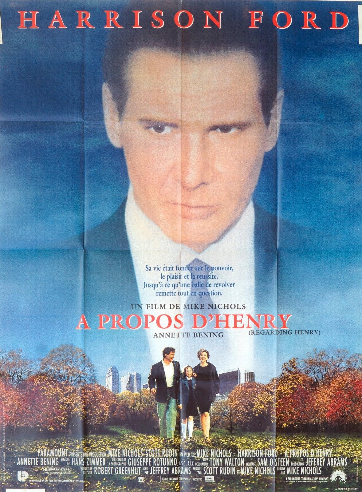 A PROPOS D’HENRY ORIGINAL MOVIE POSTER 120x160 HARRISON FORD