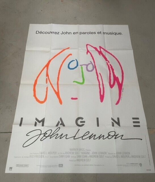 IMAGINE, JOHN LENNON, MOVIE POSTER ORIGINAL 120x160