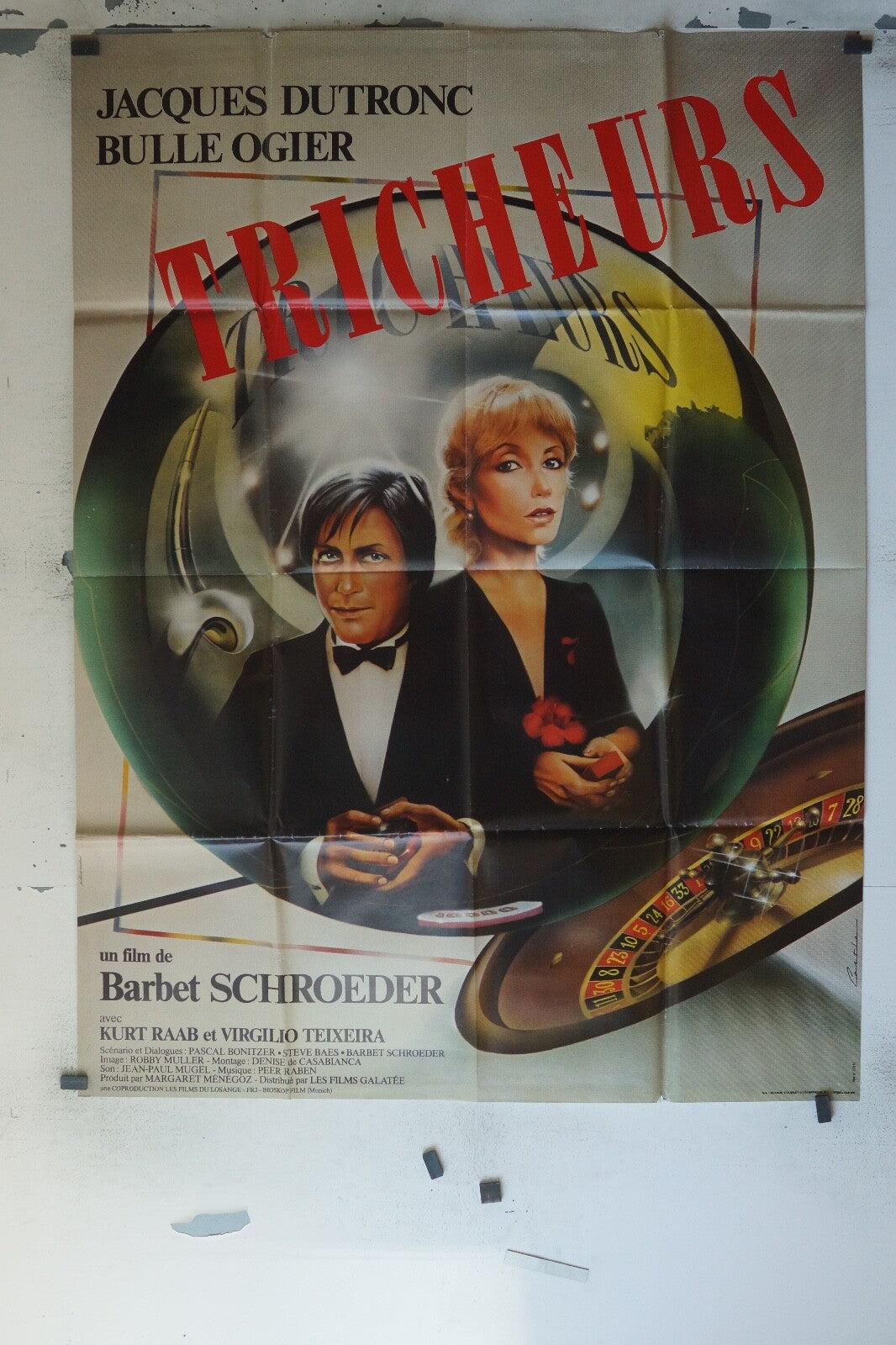 LES TRICHEURS MOVIE POSTER ORIGINAL 120x160 JACQUES DUTRONC