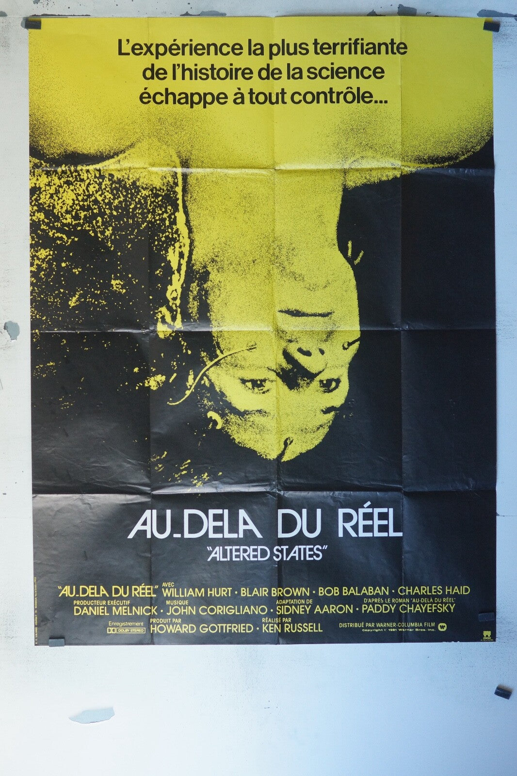 AU-DELA DU RÉEL MOVIE POSTER ORIGINAL 120x160 WILLIAM HURT