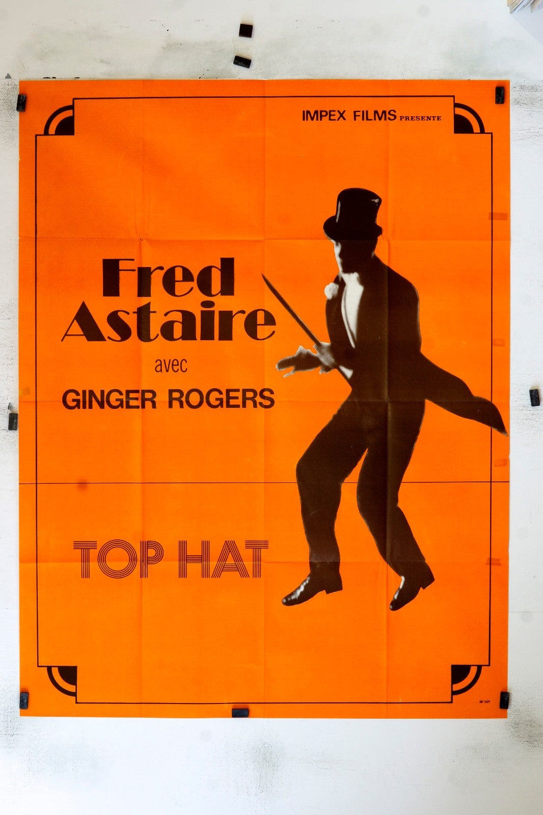 FRED ASTAIRE GEORGES ROGERS MOVIE POSTER ORIGINAL 120x160
