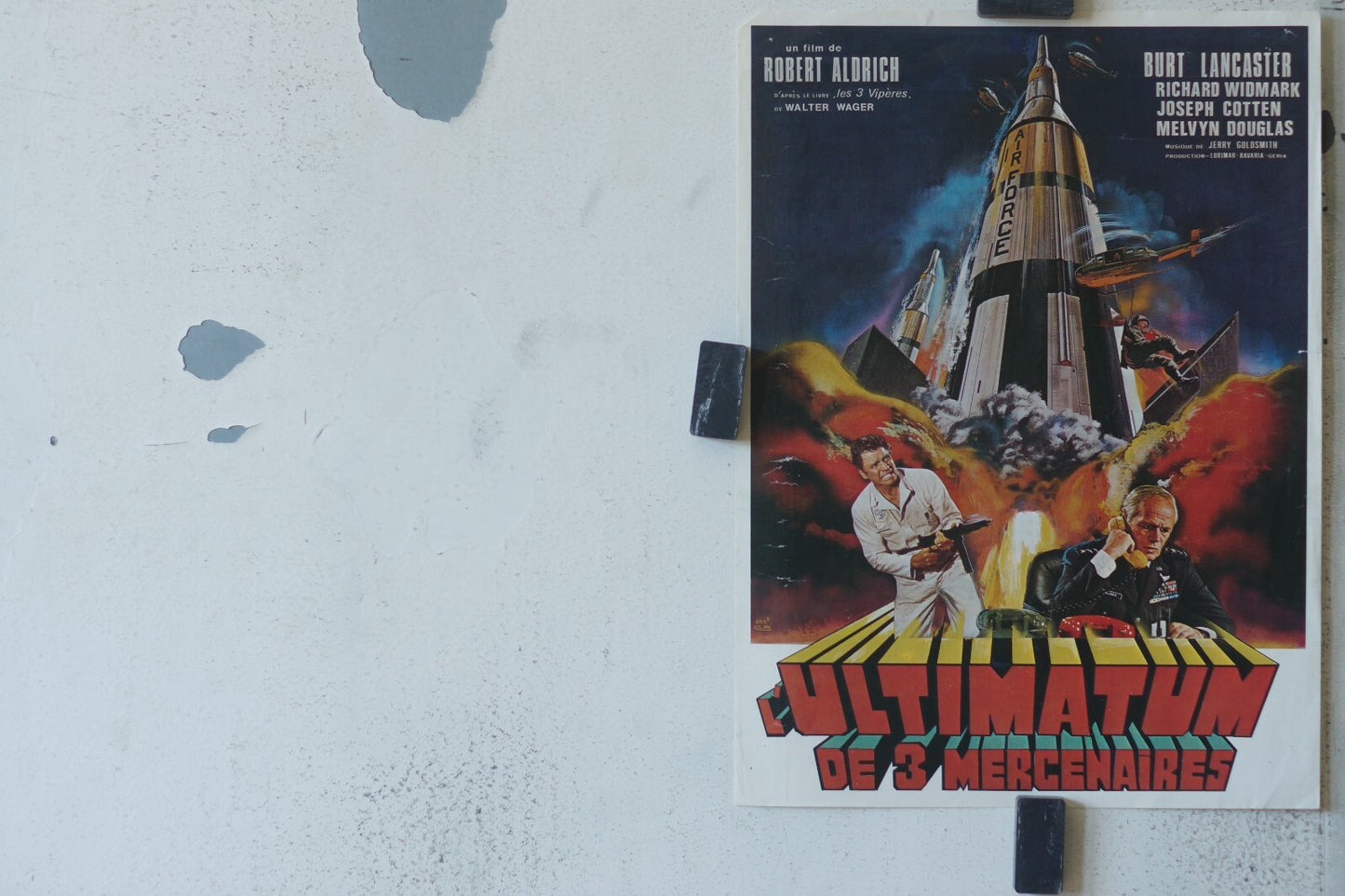 ULTIMATUM DE 3 MERCENAIRE MOVIE POSTER ORIGINAL 34x25