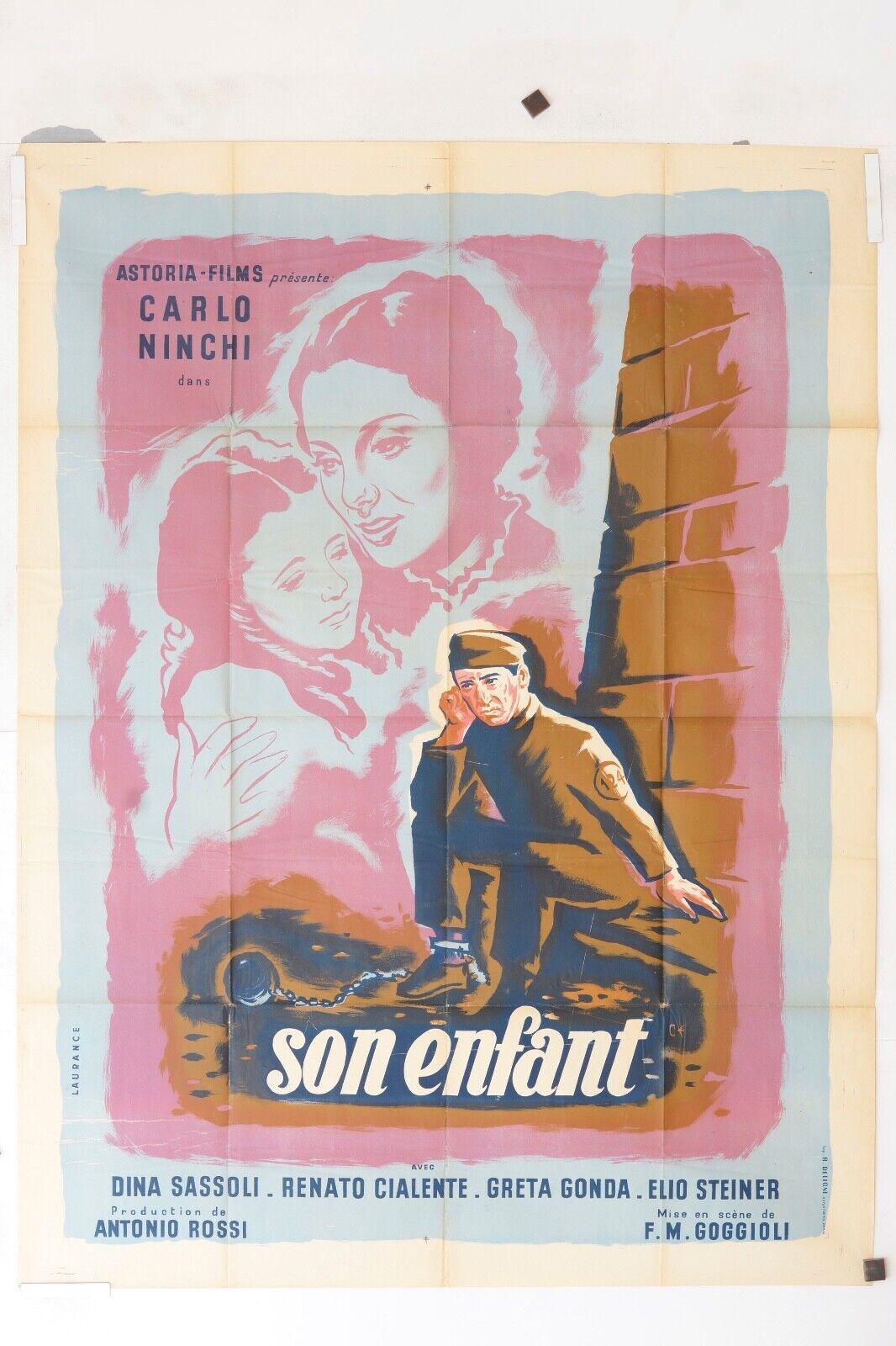 SON ENFANT POSTER ORIGINAL 120x160 CARLO NINCHI