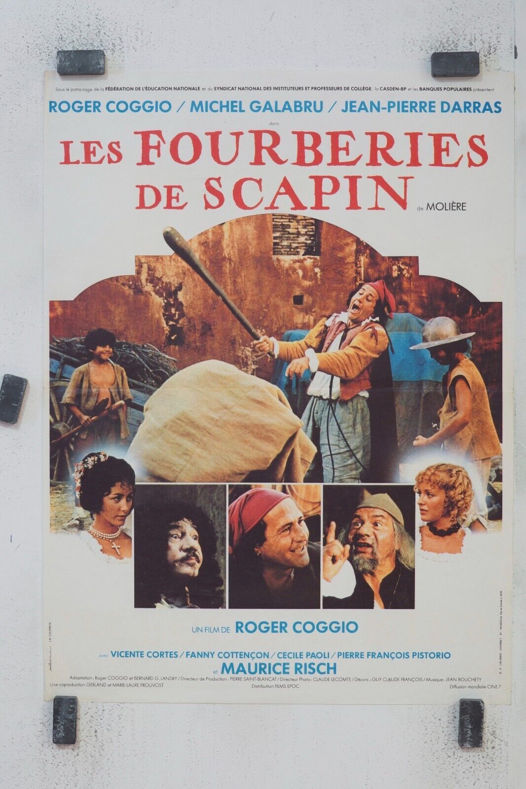 LES FOURBERIES DE SCAPIN MOVIE POSTER ORIGINAL 120x160 ROGER COGGIO