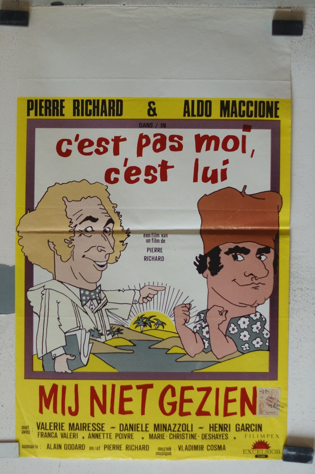 C’EST PAS MOI , C’EST LUI (BELGE) MOVIE POSTER ORIGINAL 55x36 Richard
