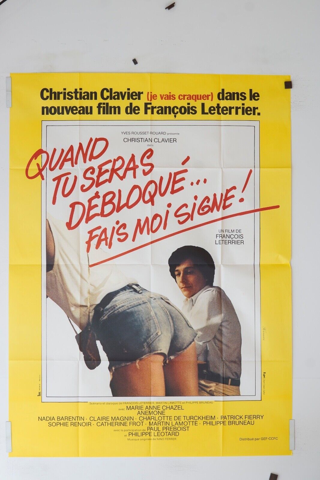 QUAND TU SERAS DÉBLOQUÉ...FAIS MOI SIGNE POSTER (120X160) CHRISTIAN CLAVIER