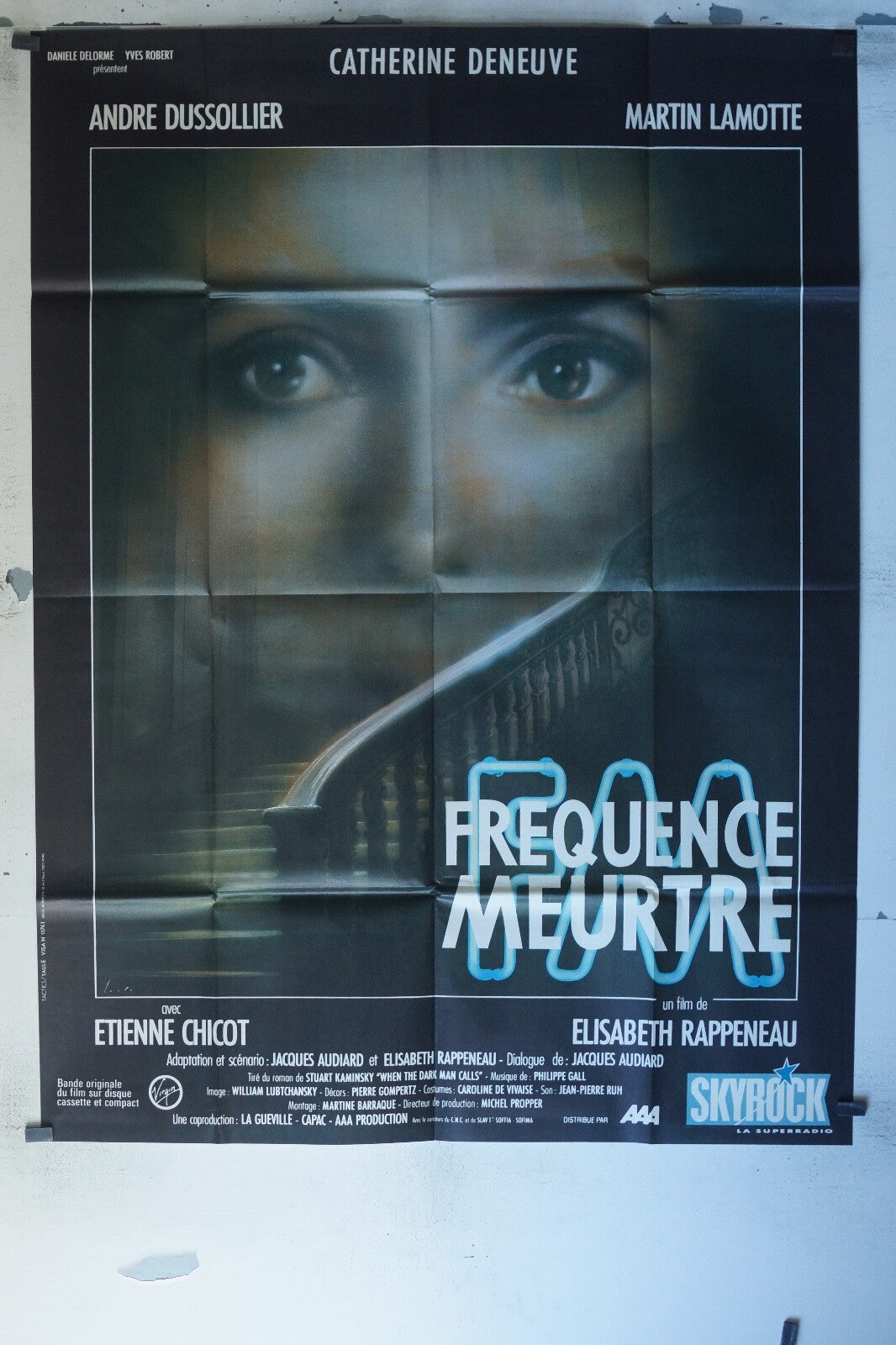 FRÉQUENCE MEURTRE MOVIE POSTER ORIGINAL 120x160 CATHERINE DENEUVE – ANDRE