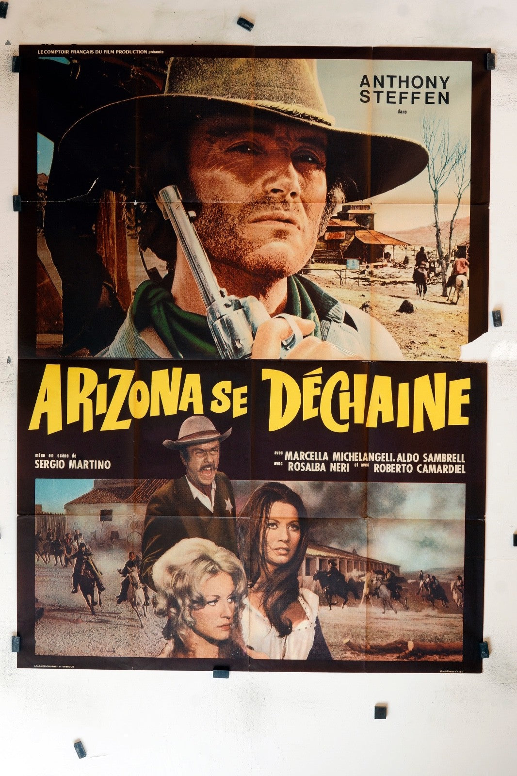 ARIZONA SE DÉCHAINE ANTHONY STEFFEN MOVIE POSTER ORIGINAL 120x160 FABIENNE BABE