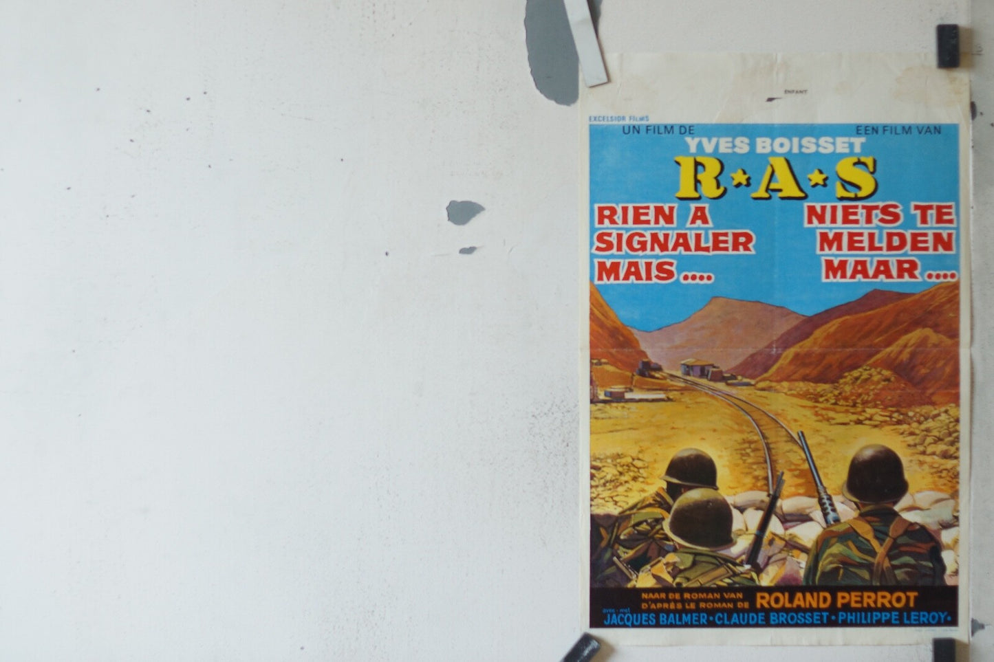 R.A.S RIEN A SIGNALER MAIS… ORIGINAL MOVIE POSTER 36x55 Jacques Balmer , Claude