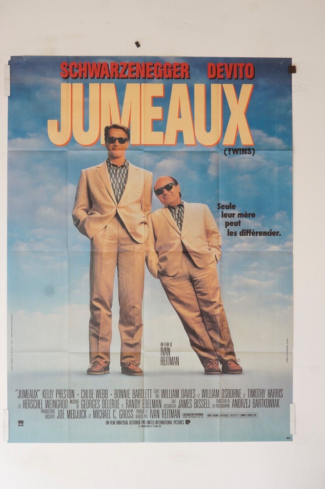 JUMEAUX MOVIE MOVIE POSTER ORIGINAL (120X160) SCHWARZENGGER