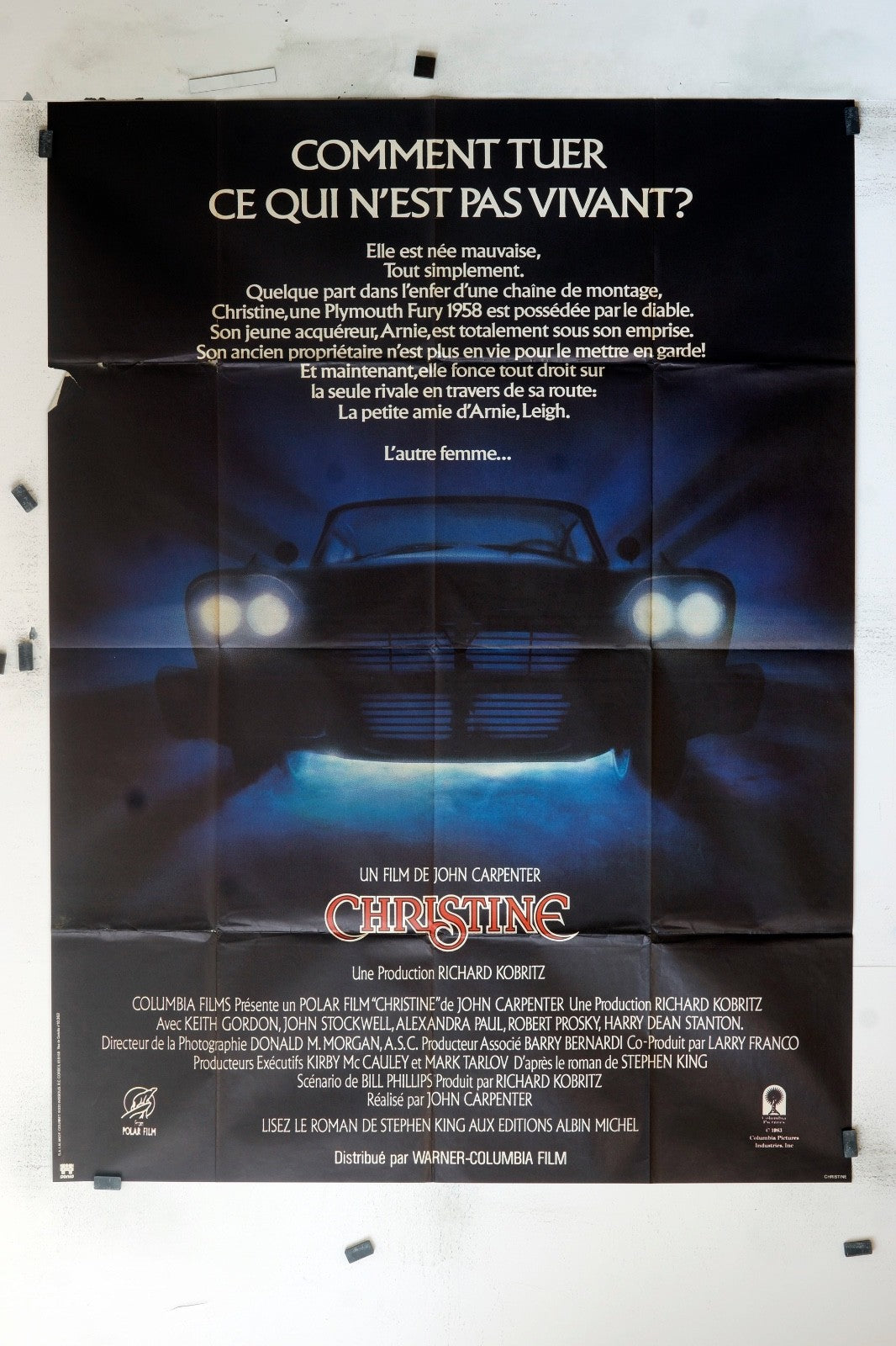 CHRISTINE JOHN CARPENTER MOVIE POSTER ORIGINAL (120x160)