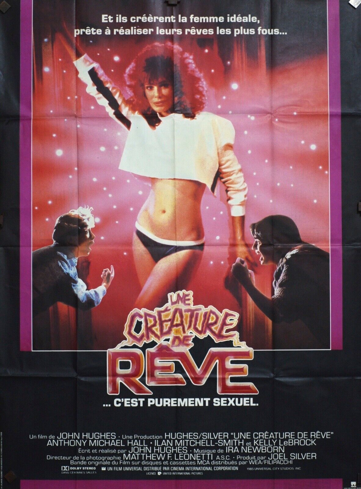 UNE CRÉATURE DE RÊVE MOVIE POSTER ORIGINAL (120x160) ANTHONY MICHAEL HALL