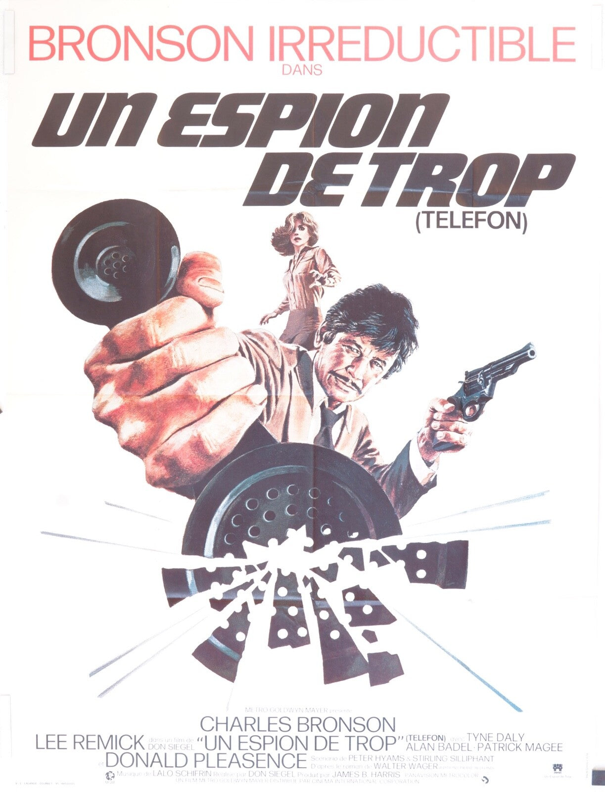 UN ESPION DE TROP MOVIE POSTER ORIGINAL 120x160 CHARLES BRONSON