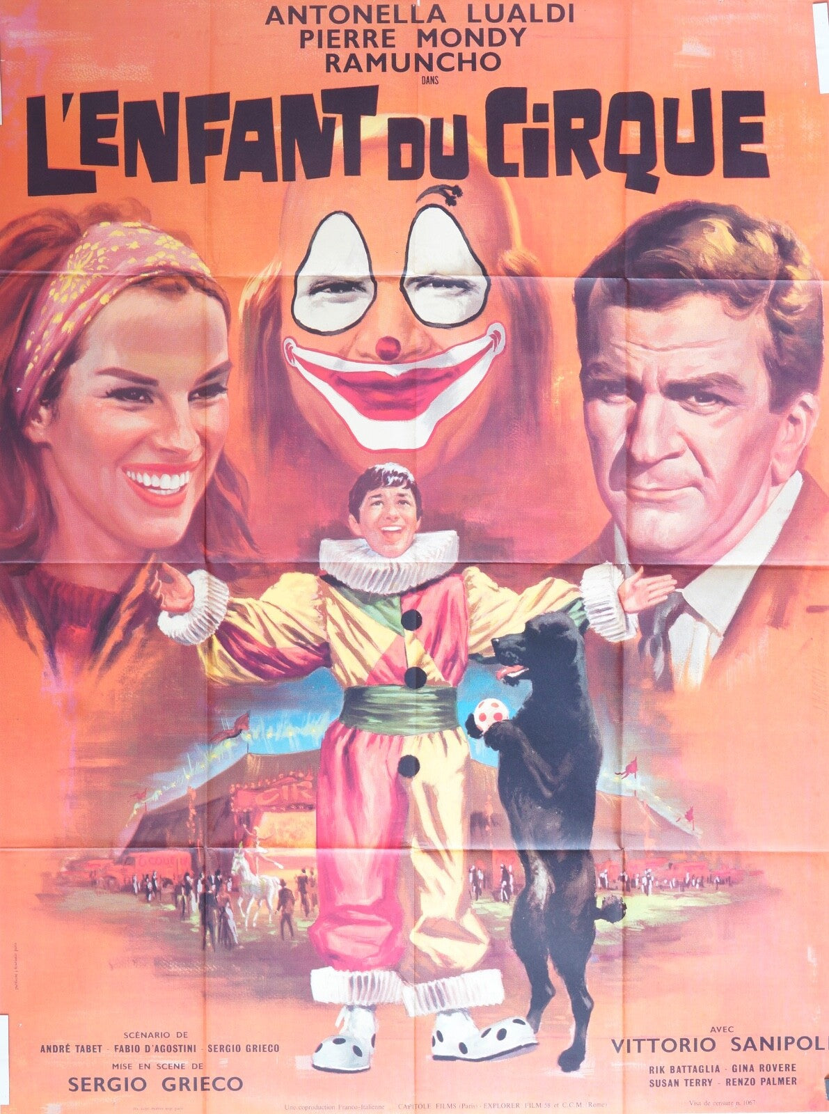 L’ENFANT DU CIRQUE MOVIE POSTER ORIGINAL 120x160 ANTONELLA LUALDI