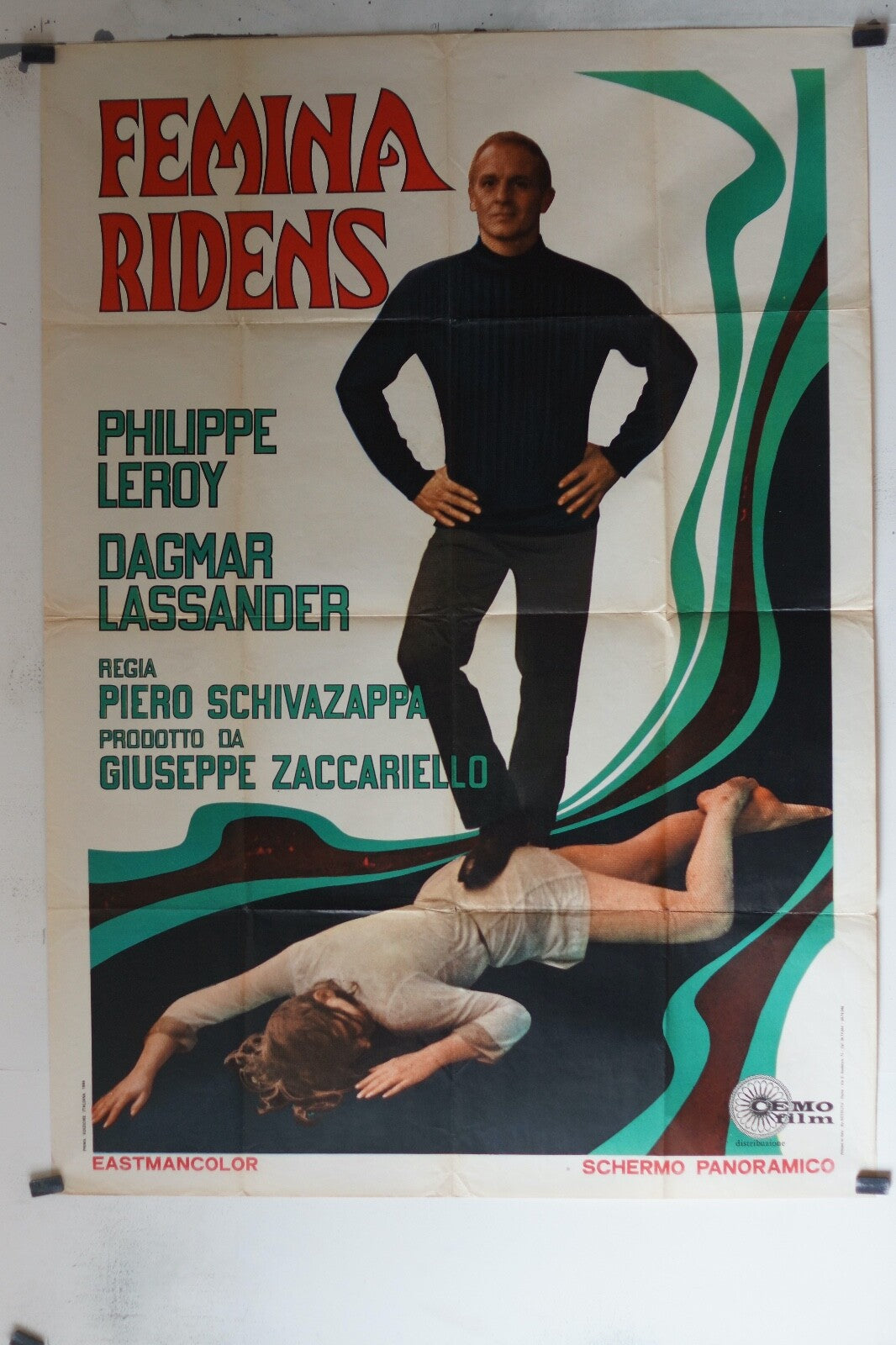 FEMINA RIDENS MOVIE POSTER ORIGINAL120x160 PHILIPPE LEROY, DAGMAR LASSANDER