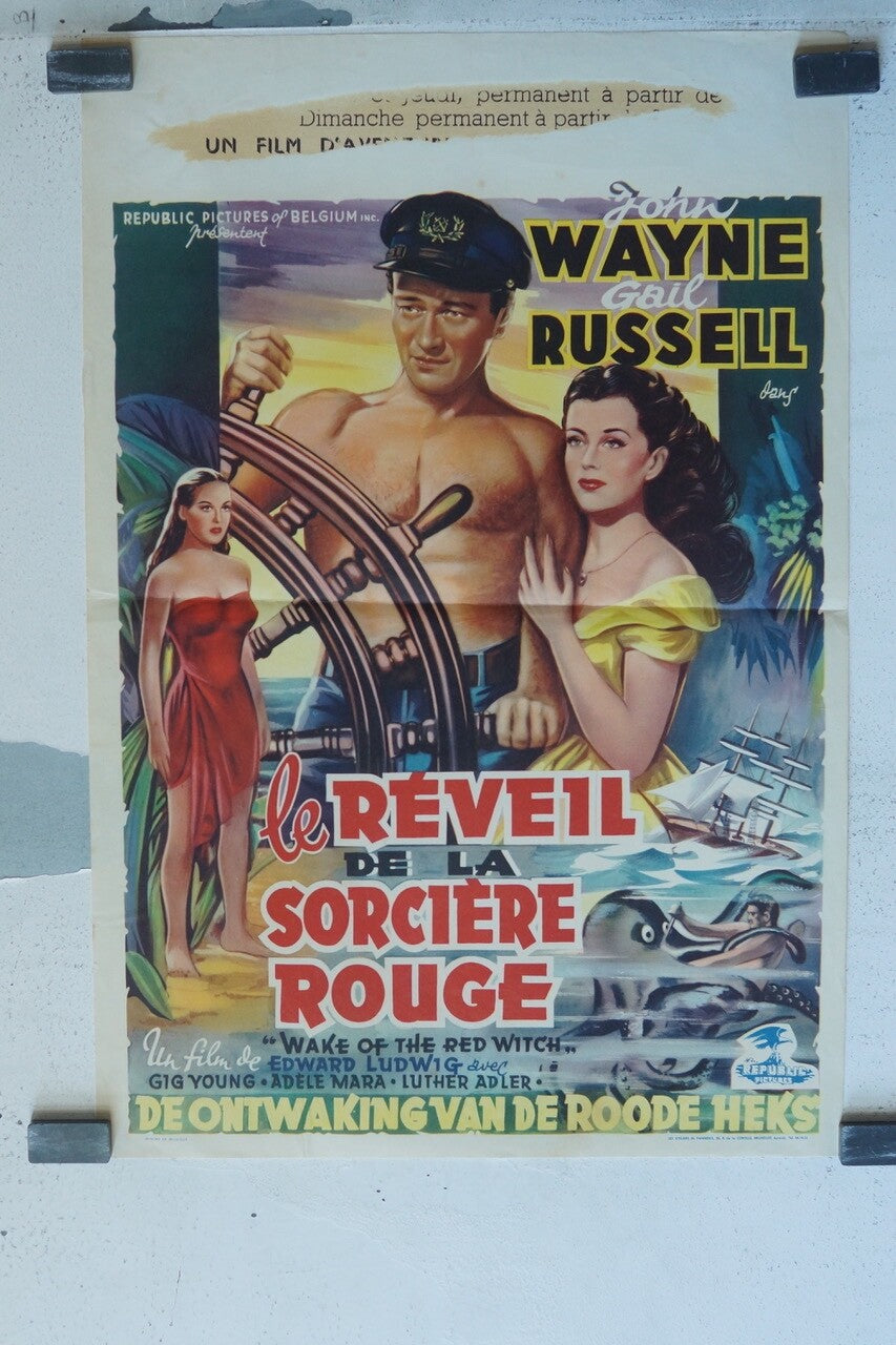LE REVEIL DE LA SORCIÈRE ROUGE, MOVIE POSTER BELGIUM ORIGINAL 35x55