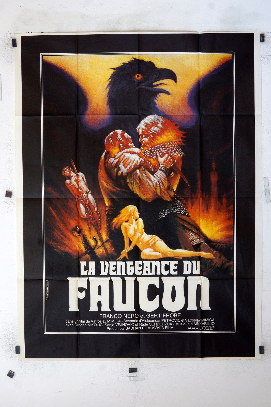 LA VENGEANCE DU FAUCON FRANCO NERO MOVIE POSTER ORIGINAL (120x160)