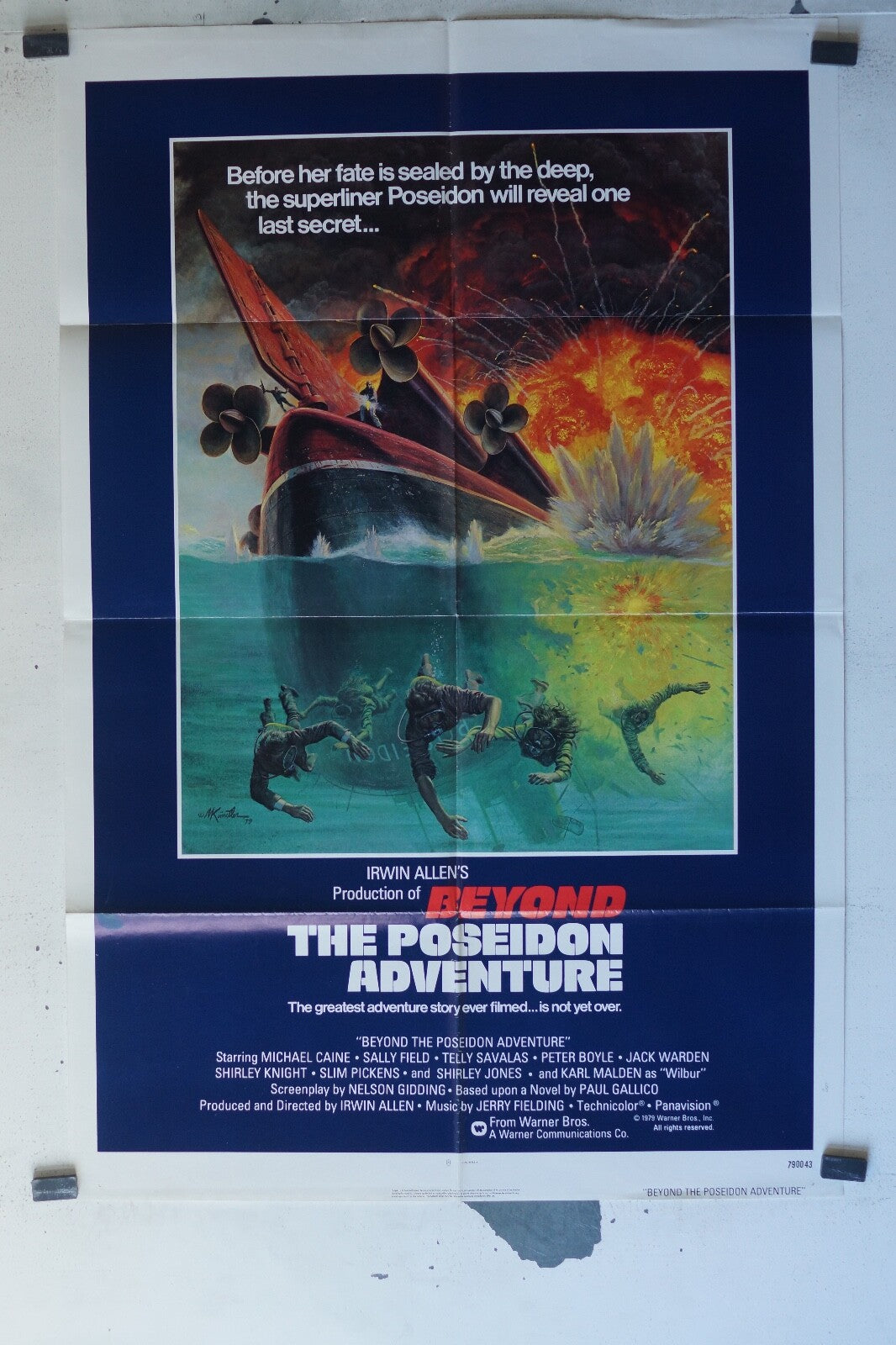 BEYOND THE POSEIDON ADVENTURE MOVIE POSTER ORIGINAL 68x105 Sally Field