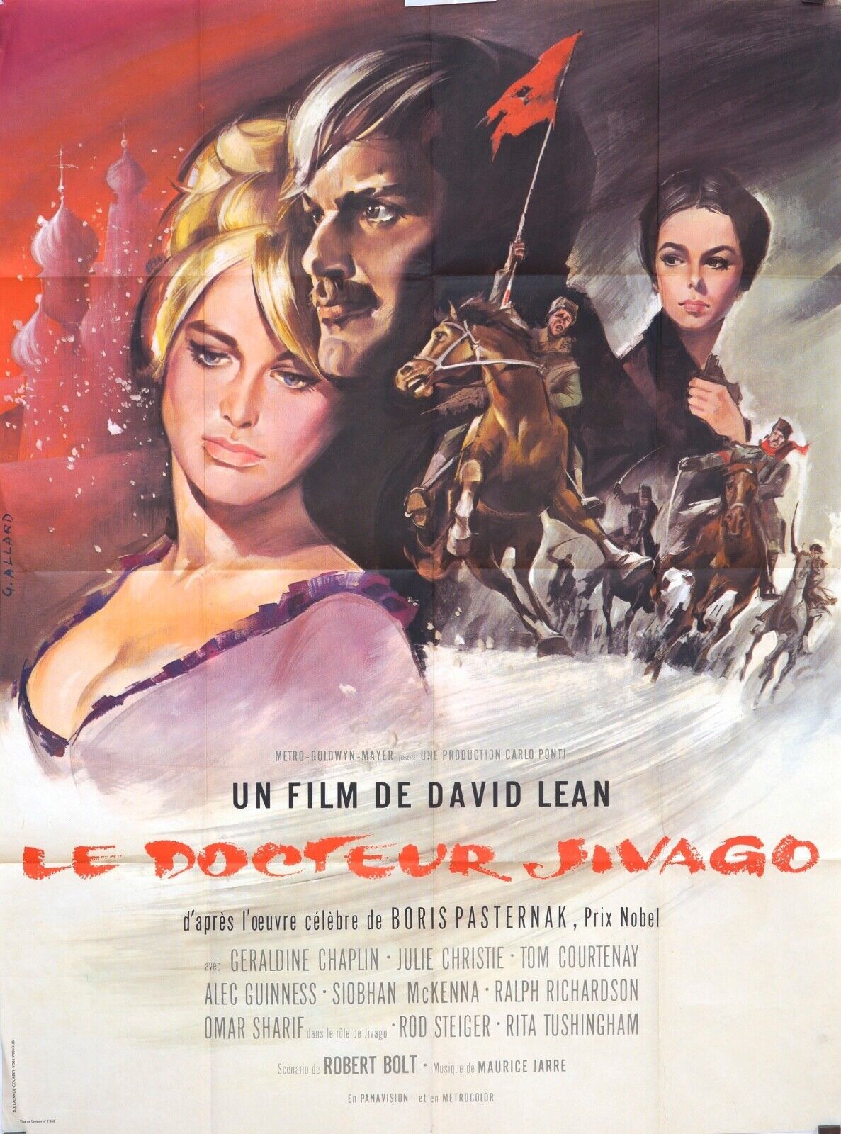 LE DOCTEUR JIVAGO ORIGINAL MOVIE POSTER 120x160 DAVID LEAN