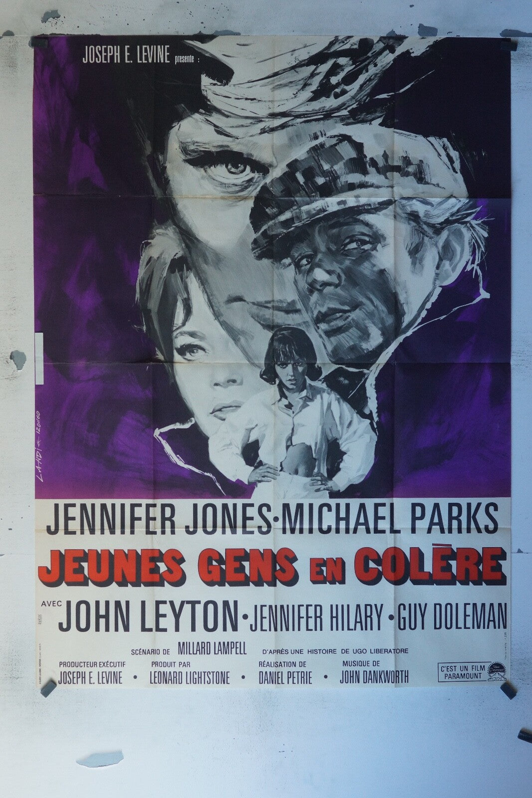 JEUNES GENS EN COLÈRE MOVIE POSTER ORIGINAL 120x160 JENNIFER JONES
