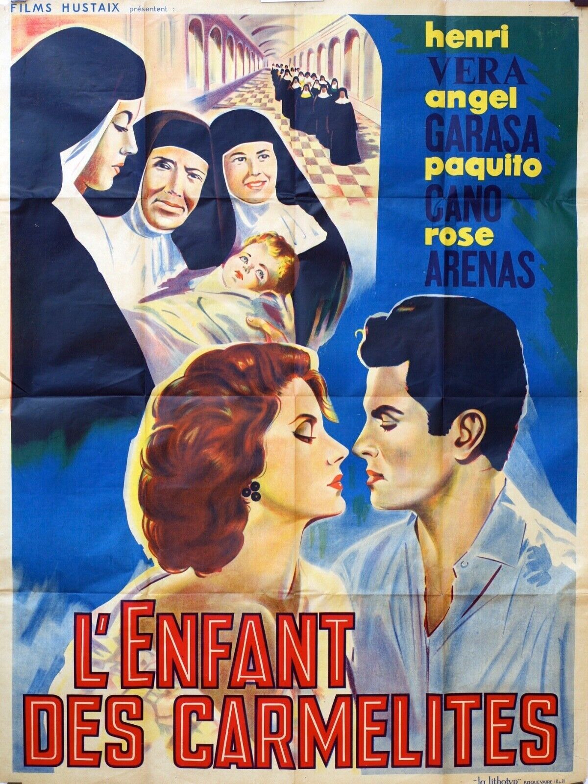 L’ENFANT DES CARMELITES, Movie poster ORIGINAL (120x160) HENRI VERA