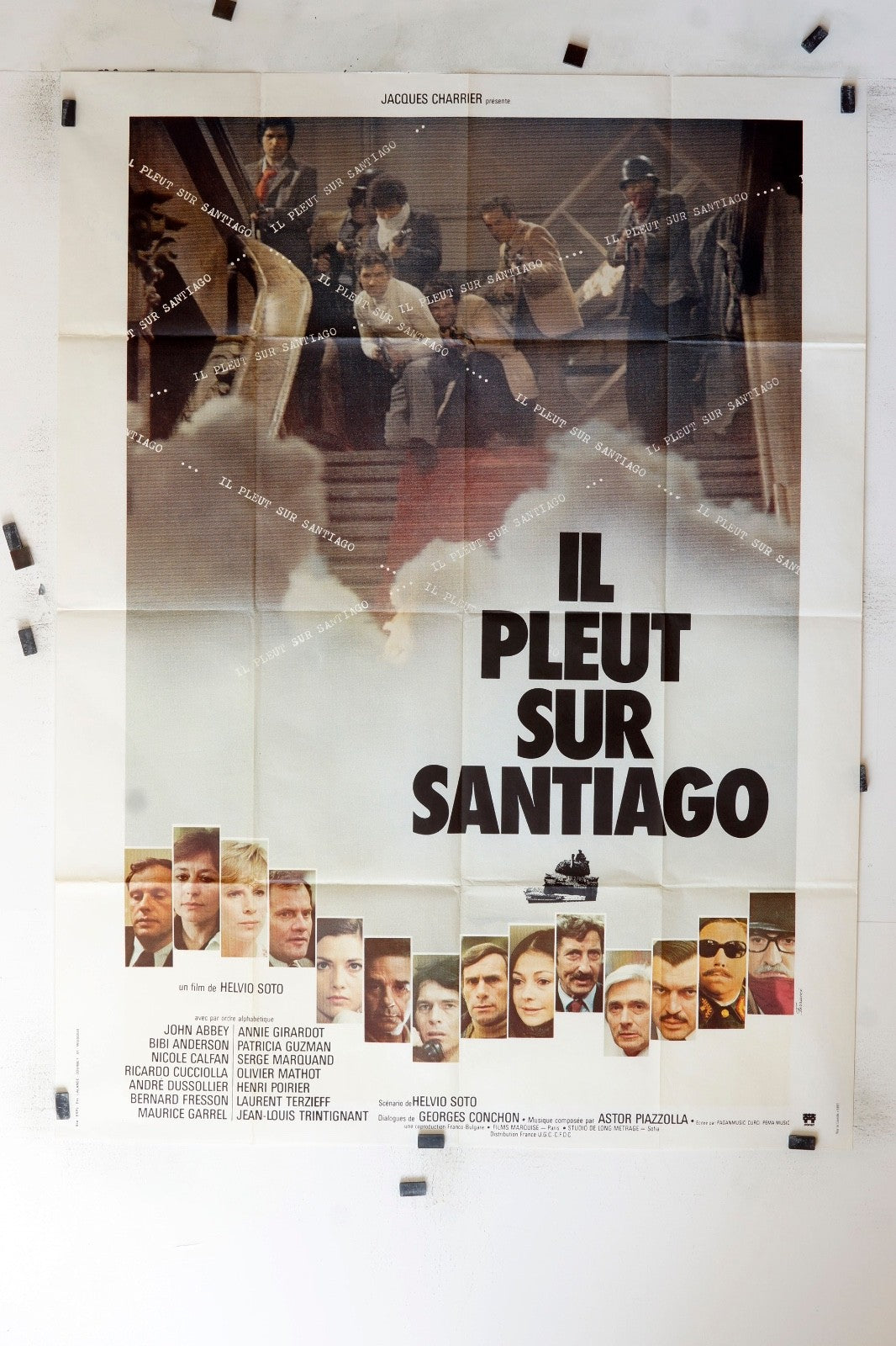 IL PLEUT SUR SANTIAGO JOHN ABBEY 120x160 ORIGINAL MOVIE POSTER