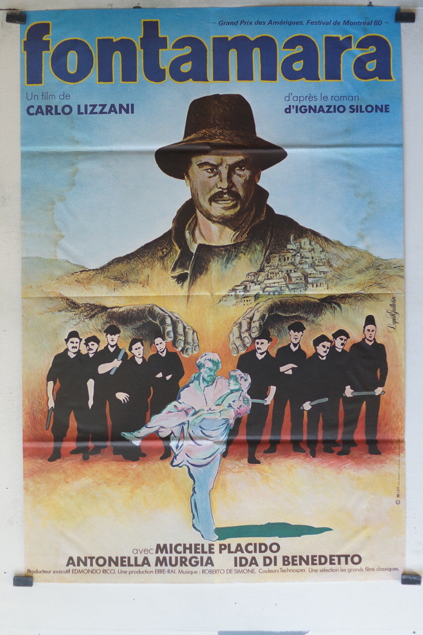 FONTAMARA MOVIE POSTER ORIGINAL (80X120), Michele Placido; Imma Piro