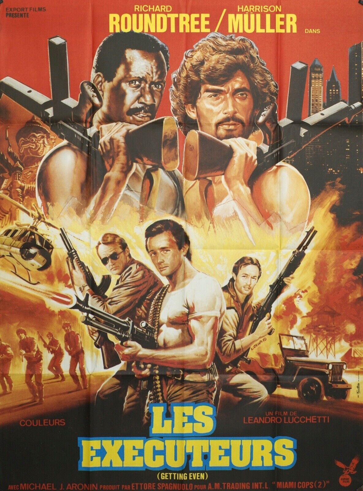 LES EXECUTEURS MOVIE POSTER ORIGINAL 120x160 RICHARD ROUNDTREE