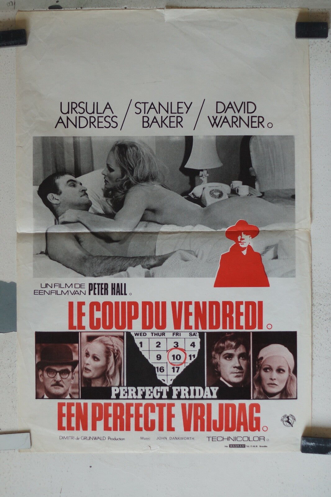 COUP DU VENDREDI (LE) (BELGE) MOVIE POSTER ORIGINAL 55x36 Ursula Andress